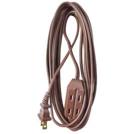 VIRTUAL 09404ME 15 ft. Brown Polarized Cube Tap Extension Cord VI595706